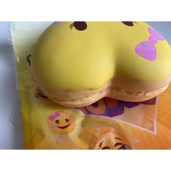 Silly Squishies Emoji Donut Squishy Foam Collectible Toy Sensory Slow Rising NEW - Picture 10 of 13